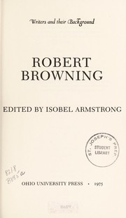 Cover of: Robert Browning