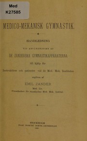 Medico-mecanisk gymnastik by Emil Zander