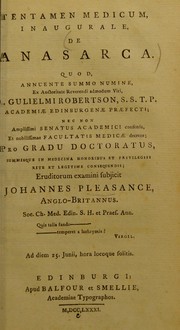 Tentamen medicum inaugurale, de anasarca by John Pleasance
