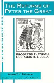 Cover of: The reforms of Peter the Great by E. V. Anisimov