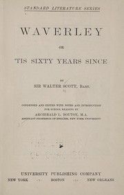 Cover of: Waverley | Walter Scott