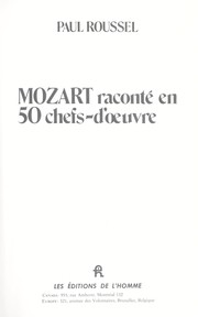 Cover of: Mozart raconté en 50 chefs-d'œuvre