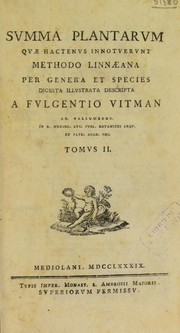 Cover of: Summa plantarum, quae hactenus innotuerunt methodo Linnaeana per genera et species digesta, illustrata, descripta