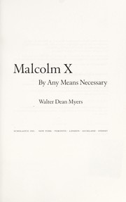 Cover of: Malcolm X: by any means necessary
