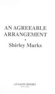 Cover of: An agreeable arrangement by Shirley Marks