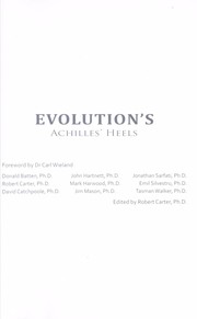 Cover of: Evolution's Achilles' heels by Carl Wieland