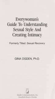 Cover of: Everywoman's Guide to Understanding Sexual Style and Creating Intimacy