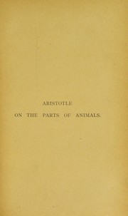 Cover of: Aristotle. by Translated, with introduction and notes by W. Ogle ....