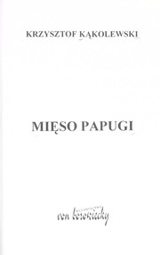 Cover of: Mięso papugi