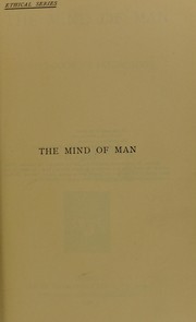 Cover of: The mind of man : a text-book of psychology