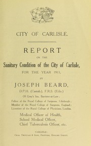 Cover of: [Report 1915]