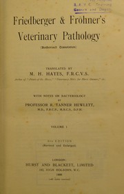 Friedberger & Fr©œhner's veterinary pathology by Franz Friedberger