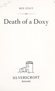 Cover of: Death of a Doxy by Rex Stout