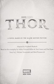 Cover of: Thor : a novel based on the major motion picture