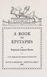 Cover of: A book of epitaphs