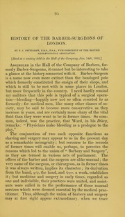 History of the barber-surgeons of London by Thomas Joseph Pettigrew