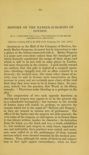 History of the barber-surgeons of London