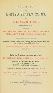 Cover of: Collection of United States coins, of F.E. Merritt ...