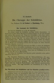 Cover of: Die Chirurgie der Schilddr©ơse
