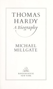 Cover of: Thomas Hardy, a biography