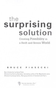 Cover of: The surprising solution | Bruce Piasecki