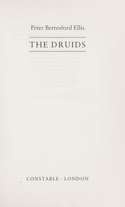 Cover of: The Druids by Peter Berresford Ellis
