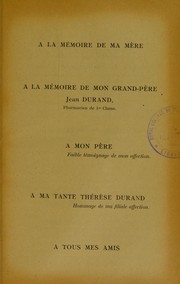 Contribution ©  l'©♭tude de l'emploi des m©♭taux collo© daux ©♭lectriques isotoniques stabilis©♭s dans le traitement des maladies infectieuses by Gabriel Durand