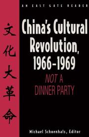 Cover of: China's Cultural Revolution, 1966-1969 by Michael Schoenhals