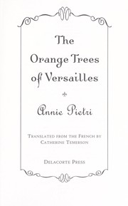 Cover of: The Orange Trees of Versailles by 