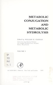 Cover of: Metabolic conjugation and metabolic hydrolysis.