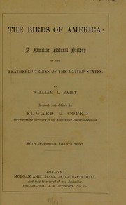 Cover of: The birds of America by Baily, William L.