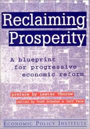 Cover of: Reclaiming Prosperity by Geoffrey P. Faux