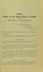 Cover of: [Report 1898]