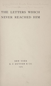 Cover of: The letters which never reached him