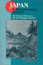 Cover of: Japan: a documentary history
