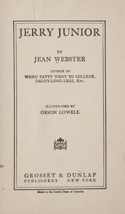 Cover of: Jerry junior | Jean Webster