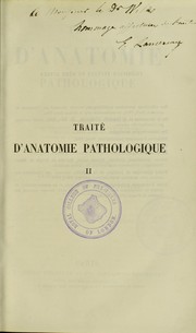 Cover of: Trait©♭ d'anatomie pathologique