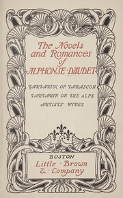 Cover of: Tartarin of Tarascon: Tartarin on the Alps; Artists' wives