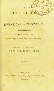 Cover of: A history of inventions and discoveries