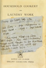 Cover of: Household cookery and laundry work