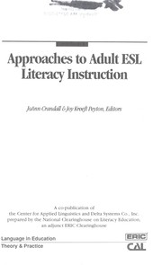 Cover of: Approaches to adult ESL literacy instruction by JoAnn Crandall & Joy Kreeft Peyton, editors.
