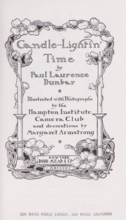 Cover of: Candle-lightin' time. by Paul Laurence Dunbar