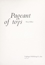 Cover of: Pageant of toys.