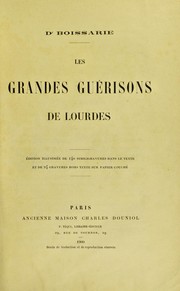 Cover of: Les grandes gu©♭risons de Lourdes