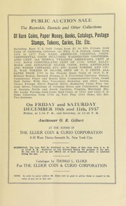 Cover of: Public auction sale by Thomas L. Elder, Thomas L. Elder