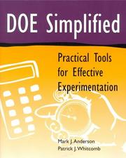 Cover of: Doe Simplified: Practical Tools for Effective Experimentation (Quality Management)
