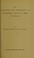 Cover of: The detection and estimation of phosphoric acid in a drop of blood