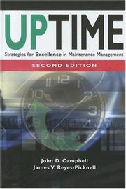 Cover of: Uptime: Strategies for Excellence in Maintenance Management