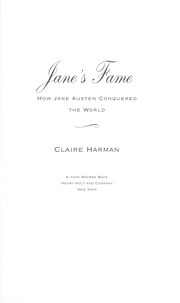 Cover of: Jane's fame by Claire Harman