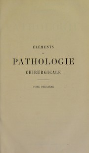 El©♭ments de pathologie chirurgicale by Auguste Nélaton